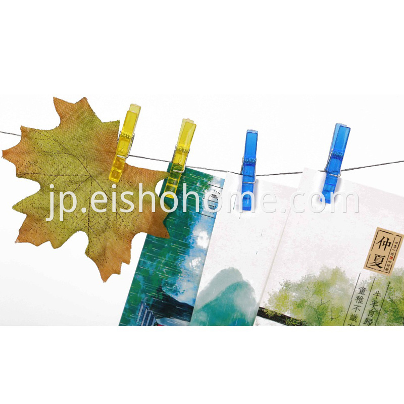 Wholesale Colorful Plastic Clothes Clothespins Photo Paper2